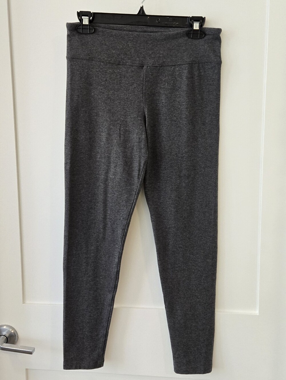 J.Crew Factory Charcoal Gray Full Length Cotton-Blend Everyday Leggings Sz M